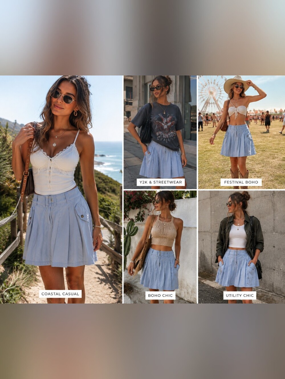 Free People Cargo Mini Skirt Size 4 Utility Y2K Boho Festival Streetwear